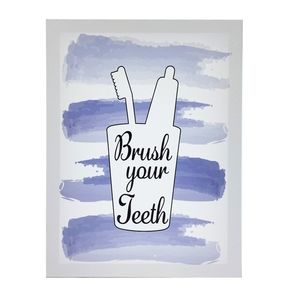 Brush Your Teeth Wall Art Canvas